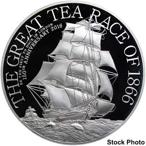 2016 Cook Islands $2 The Great Tea Race of 1866 8.6g .999 Fine Silver Coin Cover