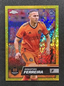 2023 Chrome MLS Gold Mini-Diamond Refractor /50 Sebastian Ferreira Rookie RC - Picture 1 of 3
