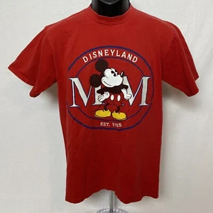 VTG Disneyland Est. 1955 Mickey Mouse Disney Designs Red T-Shirt USA Size Med - Picture 1 of 8