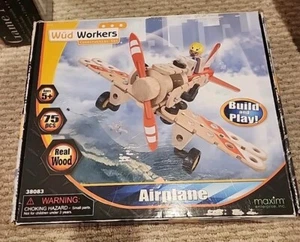 Wud Workers Set Costruzioni Aereo - Air Racer Nuovo Scatola Aperta Età 5+  - Foto 1 di 5