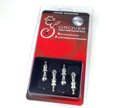 Grover Sta-Tite Patent Nickel/Black Tenor Banjo Uke Dulcimer Tuners 870 - Image 1 of 2