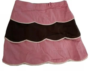 Gymboree Girls Skort Size 9 Multicolor Pink Brown & White - Picture 1 of 9