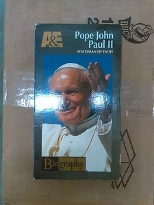 A&E Biography Pope John Paul II Statesman Of Faith VHS Tape Rare OOP - Picture 1 of 2