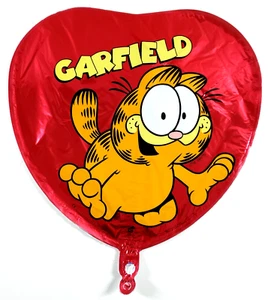 Vintage Superloon Mylar Helium Heart Balloon Jim Davis Garfield the Cat - Picture 1 of 7