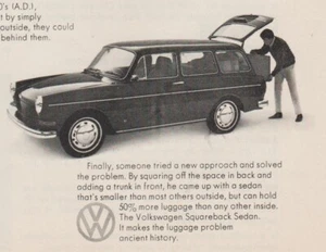 VOLKSWAGEN SQUAREBACK SEDÁN PUBLICIDAD IMPRESA 1969 - Imagen 1 de 2