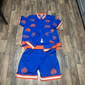 NBA All Team Logo Warm-up 2X Jersey Blue/Orange Unique Sports Generation NWT - Picture 1 of 8