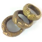 3 Rings Infinity LOVE Snake Head Ring Ancient Thai Amulet Lucky Men Women Size 8