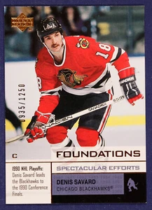 2002-03 Upper Deck Foundations #111 Denis Savard SE #d - Picture 1 of 2