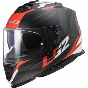 Casco Helmet Integral FF800 Storm Nerve Mate Negro Rojo LS2 TAMAÑO S - Imagen 1 de 1