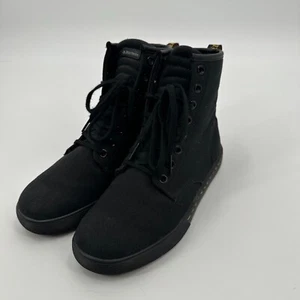 Dr. Martens Sheridan Schuh Stiefel Damen US 6L schwarz Canvas-Obermaterial hoher Gummi - Bild 1 von 8