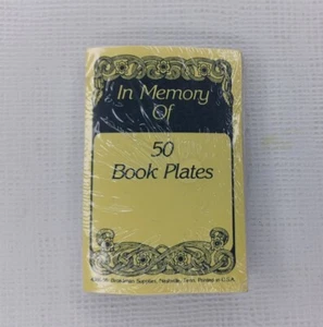 Broadman Supplies 50 Book Plates In Memory Of 2" x 3" - Picture 1 of 8