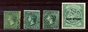 ANTIKE QV SECHS PENCE BRIEFMARKEN FEIN GEBRAUCHT - Bild 1 von 2