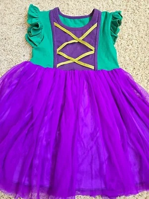 Vestido Winifred Sanderson Hermana Hocus Pocus Bruja Niñas Talla 7-8 Púrpura Verde  Foto 1 de 4