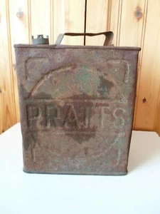 Vintage Pratts Petrol Can 1933 Complete with " ShellMex" Cap - Picture 1 of 11