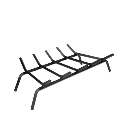 Lots of 2 - Style Selections 1/2-in Steel 27-in 5 Bar Fireplace Grate - Image 1 of 4