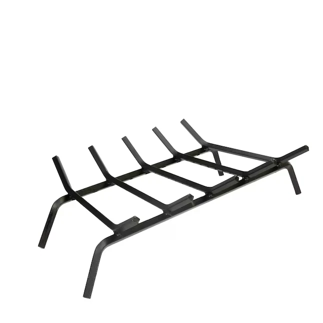 15442L 1/2-in Steel 27-in 5-Bar Fireplace Grate w/ Ember Retainer Grates