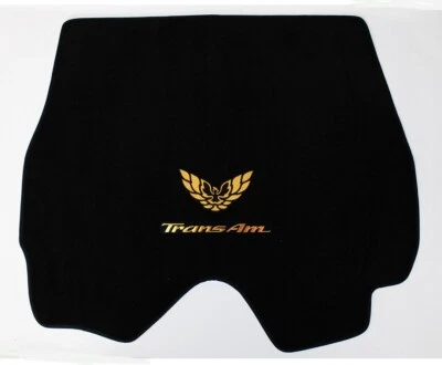 NEW! Trunk MAT  1974 - 1981 PONTIAC FIREBIRD Embroidered Double Logo in Gold - Image 1 of 4
