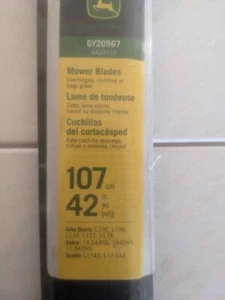 42" Messer Kit GY20567 John Deere Mähmesser Set Neu Versiegelt Set - Bild 1 von 3