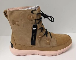 Sorel Explorer II wasserdichte Winterstiefel, beige/pink, Damen 10 M neu mit Etikett - Bild 1 von 10