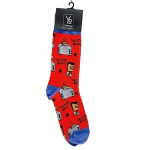 Yo Sox Socks Crew Men Women Toasted Daily Marijuana Cannabis Weed Pot Ganja NEW - Picture 1 of 9