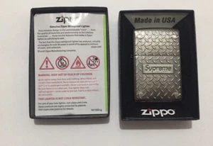 Piastra Diamante Supreme Zippo SS19 Nuovissima 100% Autentica - Foto 1 di 2