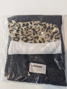 Star Vixen Women's Sleeveless Leopard Print With White Inset Waist Maxi Size M - Picture 1 of 2