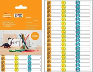 Avery 480 Étiquettes De Nom Pour Enfants Autocollants Étiquettes De Nom École - Afbeelding 1 van 5
