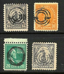 Collezione OBIETTIVI Annullo Fantasia 10 15 Centesimi 1920 Regolari ecc US F7 - Foto 1 di 3