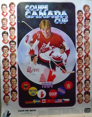  PÓSTER ORIGINAL COPA CANADÁ 1984 GRETZKY, ORR  Foto 1 de 3