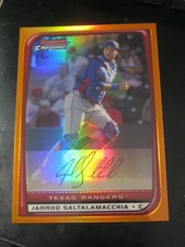 2008 Bowman Chrome Orange Refractor #179 Jarrod Saltalamacchia #'d 4 / 25    ZB3