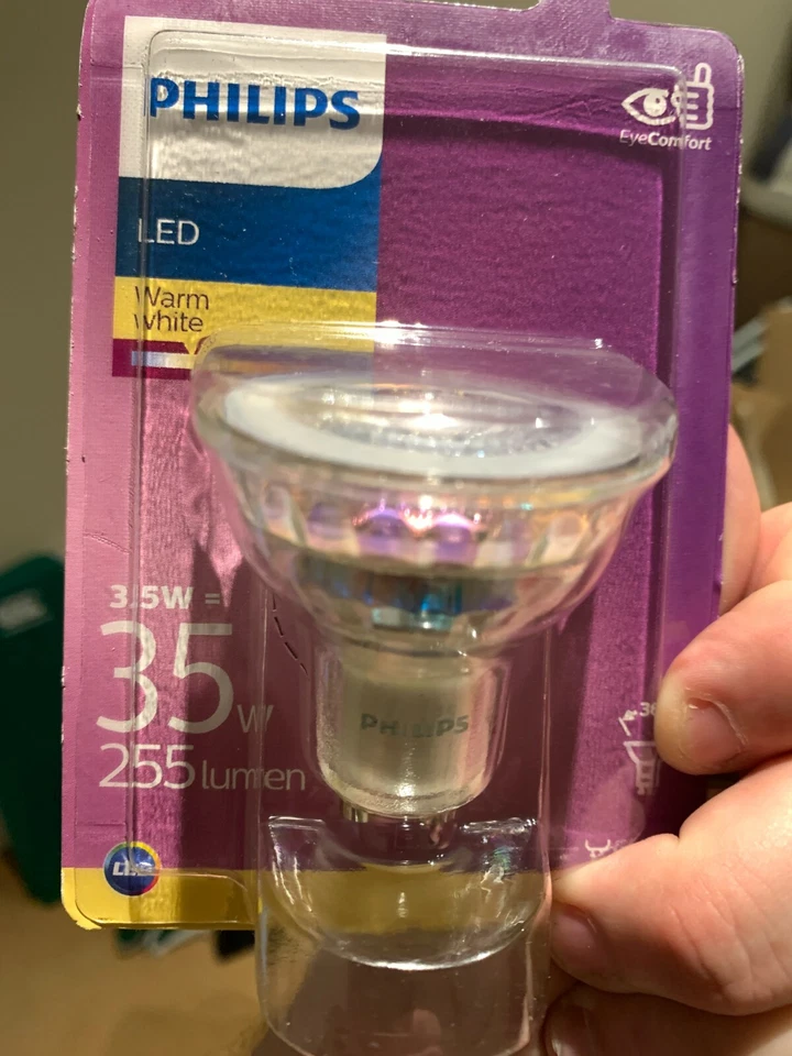 Philips LED 3.5w GU10 - Image 1 of 3