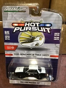 Greenlight Hot Pursuit 1982 Ford Mustang Texas Dept. der öffentlichen Sicherheit - Bild 1 von 1