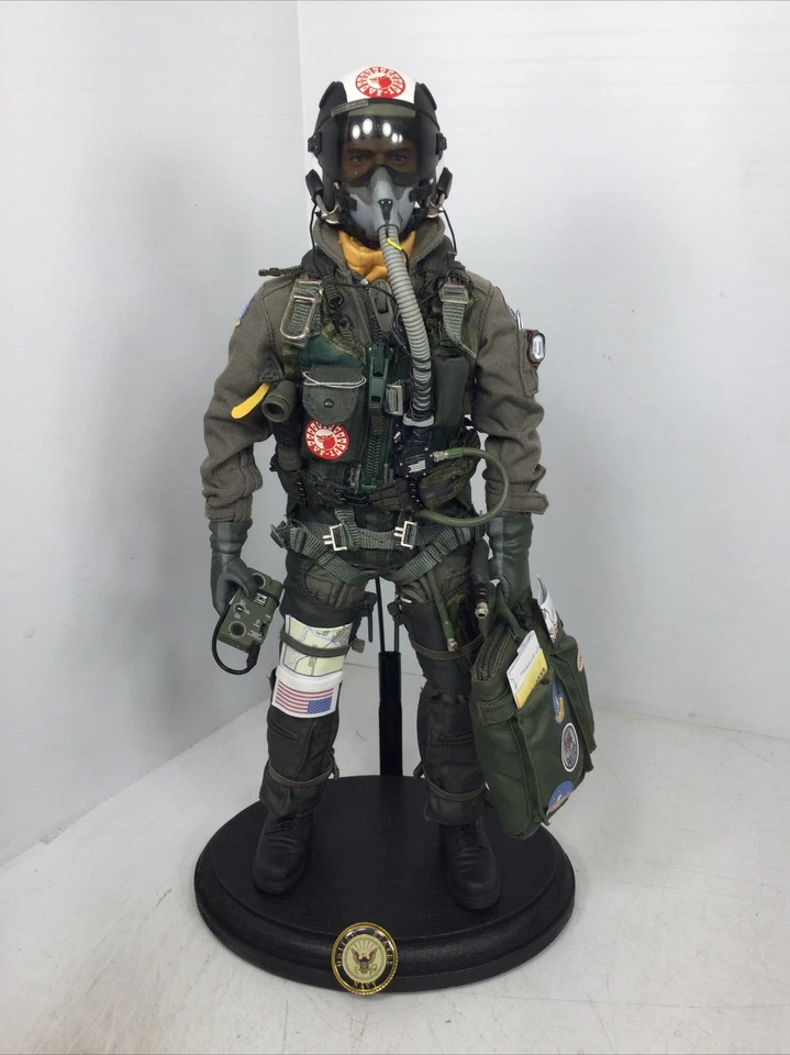 1/6 BBI US NAVY F-14 VF-1 "TOP GUN" MODERN FIGHTER PILOT +STAND DID DRAGON 21 - Image 1 of 4