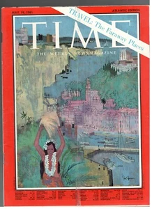 TRAVEL THE FARAWAY PLACES BY JOE JONES-ADVERT ROLEX TIME 1961 Magazine May 19 - Picture 1 of 1