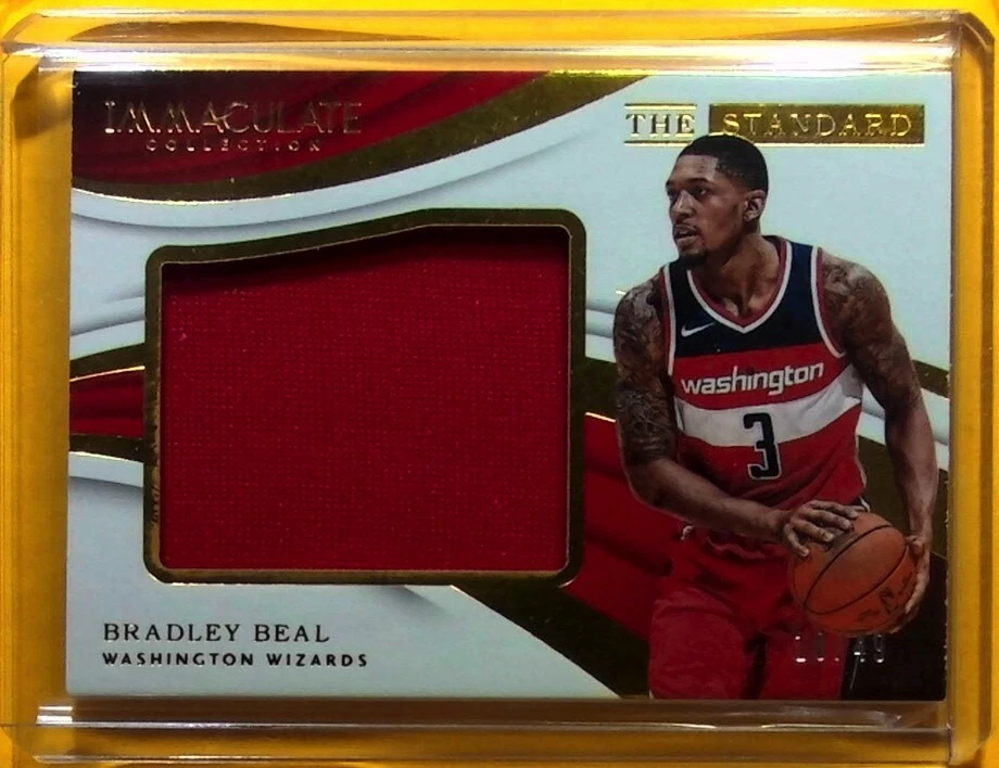 2017-18 Immaculate Bradley Beal Game Worn Jersey The Standard Wizards 10/49 - Image 1 of 1