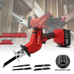 Cordless Reciprocating Saw 18V Adjustable Speed Electric Saw Pipe Cutting Tools - Picture 1 of 18