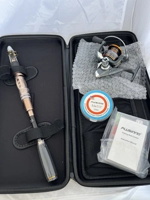 PLUSINNO HA3000 Telescopic Fishing Rod and Reel Combo In Case~~NOB~Never Used - Image 1 of 4