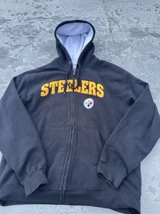 Pittsburgh Steelers NFL Zip Up Hoodie Size Large - Picture 1 of 11