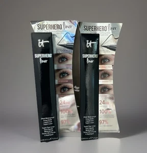 2 it Cosmetics SUPERHERO Liner Waterproof & Easy Glide Liquid Liner Super Black - Picture 1 of 6