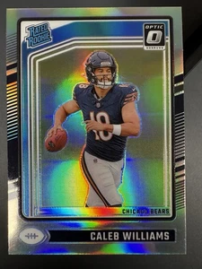 2024 CALEB WILLIAMS DONRUSS OPTIC HOLO PRIZM RATED ROOKIE RC #201 DA BEARS - Picture 1 of 2