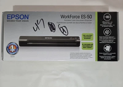 Portable Color Document Scanner - EPSON ES - 50 Workforce Black - Image 1 of 4