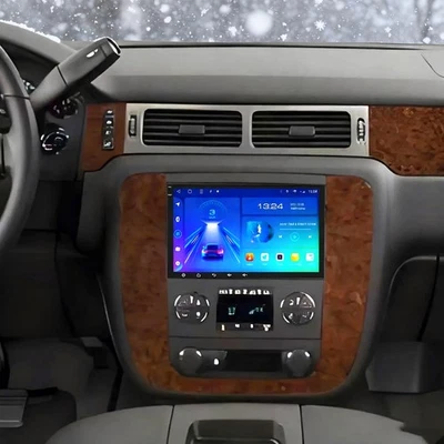 For Chevy 2007-2014 Tahoe Suburban Rotated CarPlay Android 15 Radio Stereo 4+64G - Image 1 of 4