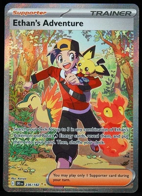 Tarjeta Pokémon Entrenador Ethan's Adventure #236 NM-M Foto 1 de 3