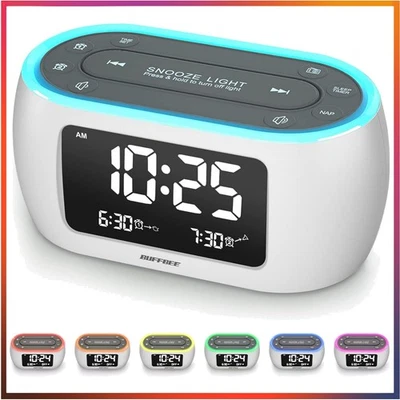 3-in-1 Digitaler Wecker mit FM-Radio, Schlummerfunktion und USB-Ladegerät - Bild 1 von 4