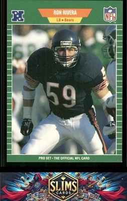 1989 Pro Set Chicago Bears Ron Rivera #48 - Image 1 of 2