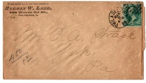 Philadelphia, PA Pennsylvania old Envelope Cover Wooden Folding Cot Ad - Picture 1 of 3