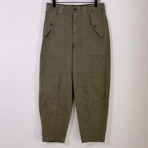 Banana Republic The Barrel Pant Slouchy Tapered Utility Hose Olivgrün Gr. 2 - Bild 1 von 16