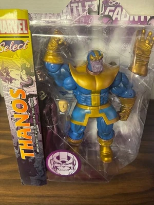 Diamond Select Marvel Comics THANOS & DEATH Collector Action Figure • NEW - Image 1 of 3