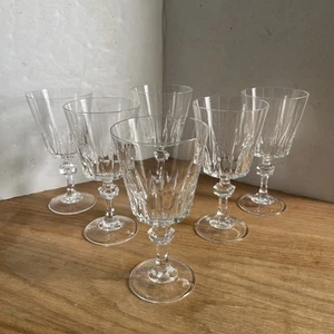 Vintage Kristall Stiel Wasser/Wein Gläser 6er Set ~8 Unzen Makellos - Bild 1 von 13