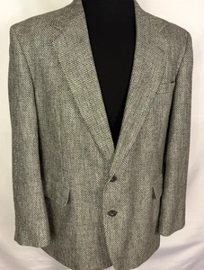 Haggar Slim Fit Herren Größe 46 R Premium Tweed Sport Mantel Jacke Made in USA - Bild 1 von 8